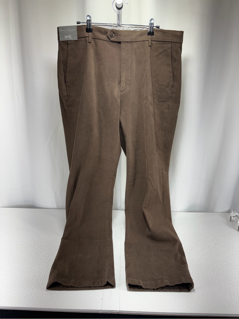 MSRP $115 Daniel Cremieux Brown Tailored Straight-Leg Men's Pants 4675/4676
